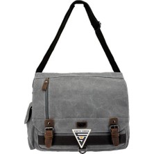 Ççs London 31466 Omuz Askılı Evrak Çantası Gri