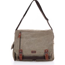 Ççs London 31466 Omuz Askılı Evrak Çantası Haki