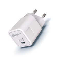 Wismann 20W Usb-C Güç Adaptörü Gan (Akım Korumalı) Type-C Hızlı Şarj Cihazı (Apple Iphone Lightning Kablo Dahildir)