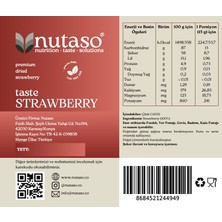 Nutaso Kuru Çilek (Şeker Ilavesi Içermez, Doğal Yöntemlerle Kurutulmuştur.) (250 gr)