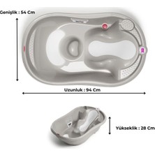 OkBaby Onda Evol Banyo Küveti  Bebek Duşu  Doğal Banyo Süngeri No.10 / A.Gri