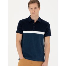 Cacharel Erkek Lacivert Slim Fit Polo Yaka T-shirt 50283240-VR033