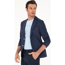 Cacharel Erkek Lacivert Slim Fit Pamuk Karışımlı Ceket 50285251-VR033