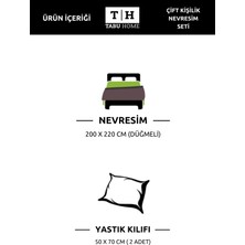 Tabu Home Ipliği Boyalı Çift Taraflı Çift Kişilik Nevresim Seti
