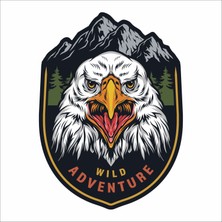 Sticker Usta Kartal 4x4 Offroad Adventure Kamp Karavan Avcı Araba Oto Motosiklet Karavan Sticker 00051