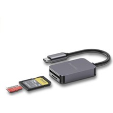 Porodo 2'si 1 Arada Usb-C Kart Okuyucu Sd Microsd