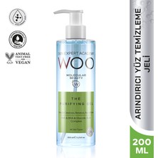 Woo Skin Expert Academy Arındırıcı, Sıkılaştırıcı, Güneş & Sivilce  Leke Açma Etkili ve Canlandırıcı Yüz Temizleme Jeli 200ml (AHA+BHA ve Hyaluronic Acid) Akne Oluşumunu Azaltma , Leke Açıcı