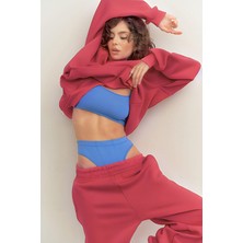 CMZ Collection Kadın Oversize Eşofman Mürdüm