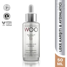 Woo Skin Expert Academy Licoelixir; Leke Karşıtı, Koyu Leke Karşıtı , Aydınlatıcı  ve Eşit Cilt Tonu Etkili Bakım Serumu 50ml (Arbutin, Licorice Root ve Niacinamide İçerikli)