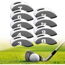 Noooar Golf Taşınabilir Golf Kulübü I Için 9 Başlıklar Ütüler Gri (Yurt Dışından)
