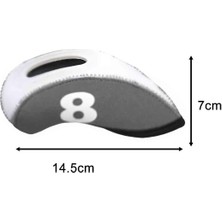Noooar Golf Taşınabilir Golf Kulübü I Için 9 Başlıklar Ütüler Gri (Yurt Dışından)