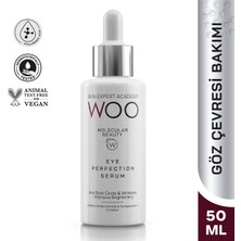 Woo Skin Expert Academy Göz Altı Torba & Halka ve Morluk Karşıtı, Canlandırıcı, Yenileyici, Nemlendiricili ve Göz Çevresi Kırışık Karşıtı Bakım Serumu 50ml, Kaz Ayağı Giderici, Renk Eşitleme Etkili