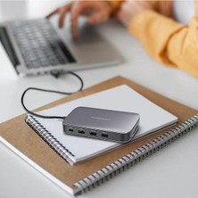 Powerology 256 GB Usb-C Hub & SSD Sürücü Tümü Bir Arada Bağlantı ve Depolama Pd 100W