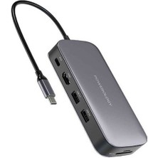 Powerology 256 GB Usb-C Hub & SSD Sürücü Tümü Bir Arada Bağlantı ve Depolama Pd 100W