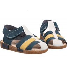 Şirin Bebe 231-107 Lacivert Sarı Çocuk Sandalet