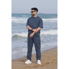 CMZ Collection Premium Kısa Kollu Takım Füme
