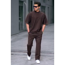 CMZ Collection Kısa Kollu Takım Kahverengi