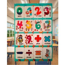 Bluoksweet Sayılar Model-8 Ingilizce Öğrenme English Çocuk Okul Defter Kitap Sticker Yapışkan Etiket