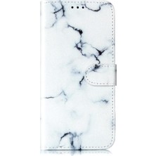 BDT Boutique Huawei Y8P Mermer Desen Tam Koruma Manyetik Pu Cüzdan Için Flip Case (Yurt Dışından)