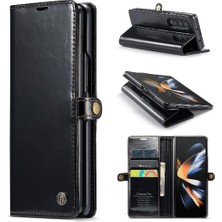 BDT Boutique Samsung Galaxy Z Için Flip Case Fold 3 5g Kart Tutucu Retro Cüzdan Kapak (Yurt Dışından)