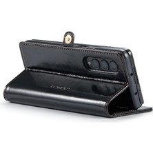 BDT Boutique Samsung Galaxy Z Için Flip Case Fold 3 5g Kart Tutucu Retro Cüzdan Kapak (Yurt Dışından)