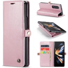 BDT Boutique Samsung Galaxy Z Için Flip Case Fold 3 5g Kart Tutucu Retro Cüzdan Kapak (Yurt Dışından)