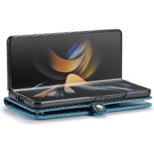 BDT Boutique Samsung Galaxy Z Için Flip Case Fold 3 5g Kart Tutucu Retro Cüzdan Kapak (Yurt Dışından)