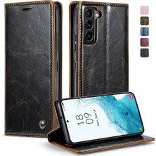 BDT Boutique Samsung Galaxy S22 Çılgın At Pu Deri Retro Cüzdan Için Flip Case (Yurt Dışından)