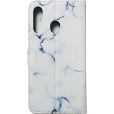 BDT Boutique Samsung Galaxy A60 Mermer Desen Pu Deri Cüzdan Kart Için Flip Case (Yurt Dışından)