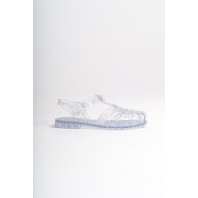 Mubiano Summer Kadın Jelly Toka Detay Şeffaf Gri Sim Düz SANDALET-MSTB844-SGS