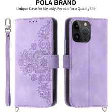 BDT Boutique Iphone 14 Için Flip Case Pro Çoklu Kredi Kartı Yuvaları Bileklik Kabartmalı (Yurt Dışından)