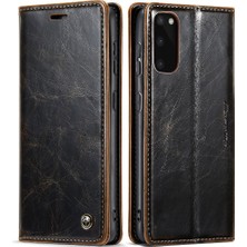 BDT Boutique Samsung Galaxy S20 Çılgın At Pu Deri Kickstand Kart Için Flip Case (Yurt Dışından)