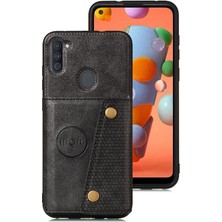 BDT Boutique Samsung Galaxy M11 Kart Tutucu Cüzdan Kılıf Buit Için Cüzdan Kılıf Demir (Yurt Dışından)