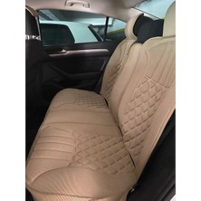 Startcar 
mitsubishi Carisma Uyumlu Lüks Oto Koltuk Minderi Ön Arka 5'li Takım Bej
