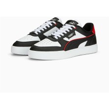 Puma 384953 Caven Dıme Whıte-Black-For All Tıme Red-Sılver Yetişkin Unıseks Sneaker