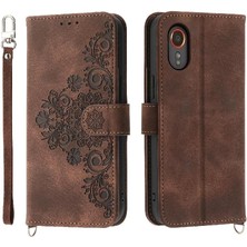 YH Mall Samsung Galaxy Xcover 7 Kabartmalı Darbeye Dayanıklı Çoklu Kredi Için Flip Case (Yurt Dışından)