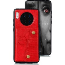 YH Mall Huawei Mate 30 Kart Tutucu Buit Için Cüzdan Durumda Demir Cüzdan Durumda (Yurt Dışından)