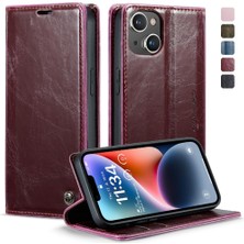 YH Mall Iphone 14 Için Flip Case Pro Max Manyetik Cüzdan Kickstand Kart Tutucu (Yurt Dışından)