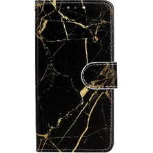 YH Mall Samsung Galaxy S24 Manyetik Kart Yuvaları Tutucu Mermer Desen Için Flip Case (Yurt Dışından)