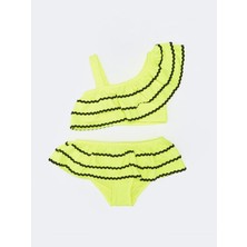 Sutaşı Detaylı Kız Çocuk Bikini Takım