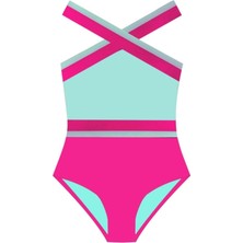 MINT-FUŞYA KIZ ÇOCUK MAYO DB200703CM