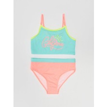 Baskılı kız çocuk bikini takım