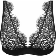 Siyah Saçaklı Dantel Bralet