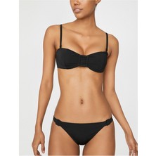 Siyah Kare Tokalı Bikini Üstü Db20050bu
