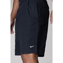 Nike Sportswear Life Pleated Chino Bol Kesim Siyah Erkek Kanvas Şort