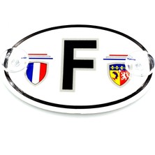 BS.Elektronik Etiketçilere Özel Oval Fransa (F) Cam Süsü Pleksi Vantuzlu Arma (552068224)