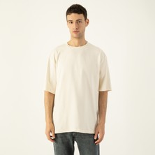 Lampago Unisex Oversize Bisiklet Yaka T-Shirt