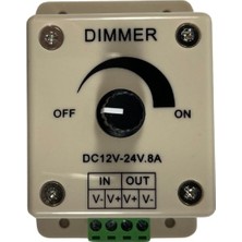 Dora Led  Manuel LED Dimmer 12-24V 8A Dc Dimmer 12-24 Volt Şerit LED Dimmer
