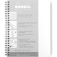 Rhodia Note Book Kareli Spiralli Defter Beyaz A5