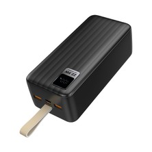 S-Link G430 40000MAH Micro+Type-C+Usb PD20W+QC3.0 18W Siyah LCD Taşınabilir Pil Şarj Cihazı Powerban